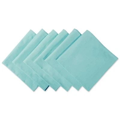 Imagen de DII Solid Napkin Set Colección, Algodón, Agua, 51 x cm, 6