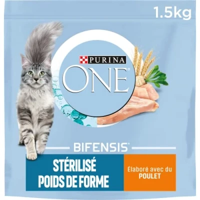 Imagen de Purina One Alimento para Gatos esterilizados de Pollo y Trigo (1,5 kg)