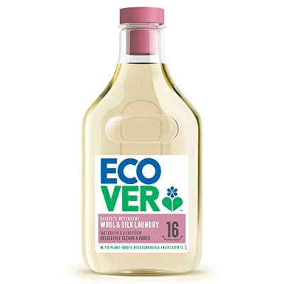 Imagen de Ecover Detergente líquido lavadora ecológico para ropa delicada, Fragancia Waterlily/Honeydew, Delicado 750ml, 16 lavados