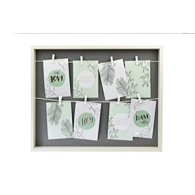 Imagen de accent by nielsen Collage con clips, 8 fotos cada una 10x15 cm, blanco/gris