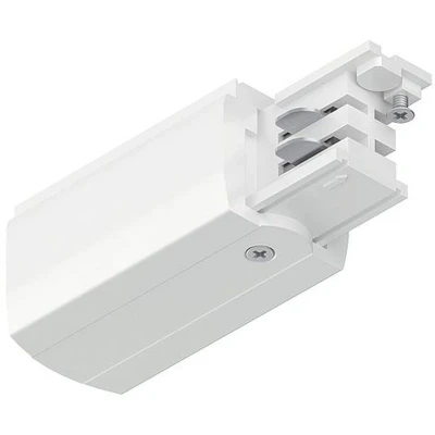 Imagen de Paulmann 91361 ProRail3 Sistema de raíles (extremo izquierdo, 99,5 x 35 mm, máx. 3.680W Carril techo (metal, plástico, 3680 W), color blanco, End Feed links