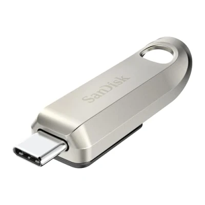 Imagen de SanDisk 1 TB Ultra Luxe Pendrive, Memoria USB Type C, Unidad Flash, Velocidad de Lectura hasta 400 MB/s, 3.2 Gen 1, Connector Retráctil, Diseño metálico, Plata