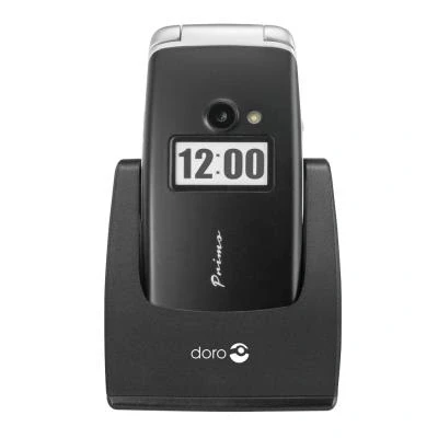 Imagen de Doro Primo 413 Teléfono móvil (6,1 cm (2.4), 320 x 240 Pixeles, MicroSD (TransFlash), 2 MP, Single SIM, GSM) Negro