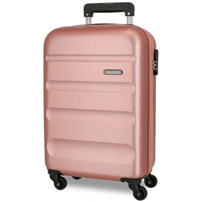 Imagen de Roll Road Flex Maleta de Cabina Rosa 35x55x20 cms Equipaje Mano Air Europa Rígida ABS Cierre combinación Lateral 33L 2,78 kgs 4 Ruedas Dobles