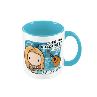 Imagen de FRIENDS Taza Diseño Chibi Regina Phalange Phoebe (Talla Única) (Blanco, Azul Claro)
