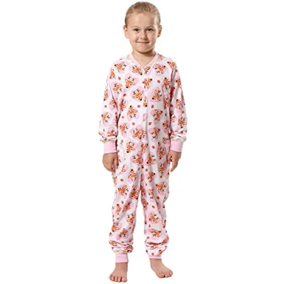 Imagen de Merry Style Pijama Entero Una Pieza Ropa con Capucha de Cama Niña MS10 186 (Rosa Corazones Ciervos, 158 164)