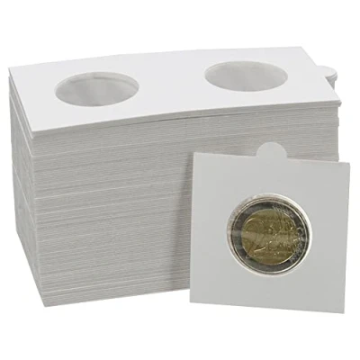 Imagen de 100 X 32,5 mm HARTBERGER monedas Rähmchen Coin Holder autoadhesivo Self Adhesive