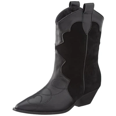 Imagen de L37 HANDMADE SHOES Esa Vibra, Botas Vaqueras Mujer, Black, 36 EU