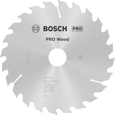 Imagen de Bosch 2 608 640 Hoja de sierra circular Optiline Wood 180 x 30/20 2,6 mm, 24 (pack 1)