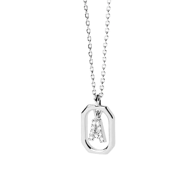 Imagen de PDPaola Collar para mujer de Plata 925 con circonitas 32022483, 40 50 cm, esterlina, Circonia cúbica
