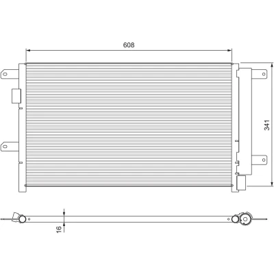 Imagen de VALEO 815089 Condensador sin secador Aluminio 342 R 134 a IVECO: DAILY 4 Kasten/Kombi, 3,