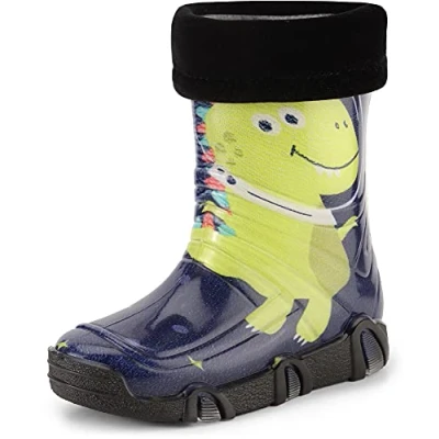Imagen de Ladeheid Botas de Agua Zapatos Seguridad Calzado Unisex Niños Niñas Swk2021 (Patrón 47, 23/24 EU)