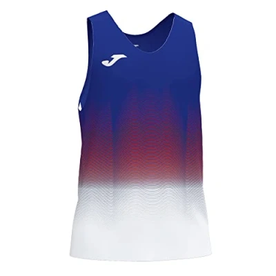 Imagen de Joma Elite VII Camiseta Running sin Mangas, Hombre, Royal Blanco Rojo, XL