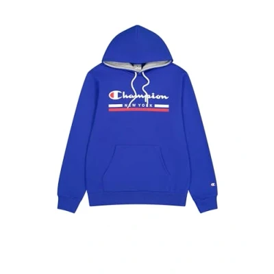 Imagen de Champion Legacy Graphic Shop Authentic (220245) Soft Compact Powerblend Fleece Sudadera con Capucha, Azul (BS008), M para Hombre