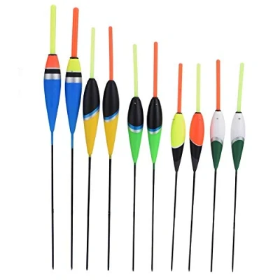 Imagen de Samfox Flotador de Pesca, Colorido Flotadores Pesca Ganchos Bobbers Herramientas Aparejos Flotantes Agua Dulce 10 Piezas