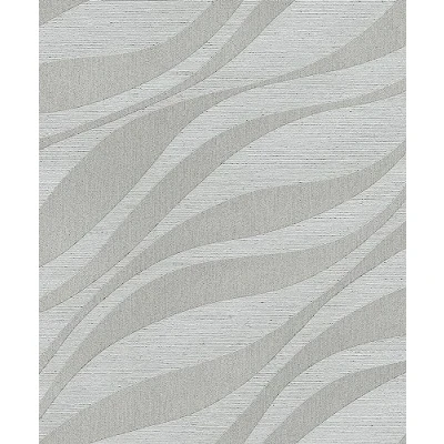 Imagen de Rasch Sky Lounge 608069 Papel pintado no tejido, color plateado con ondas y efecto cambiante