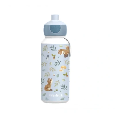 Imagen de Mepal Botella para Beber Pop up Campus Little Dutch Agua a Prueba de Fugas la Escuela Sin BPA y apta Lavavajillas 400 ml Forest Friends