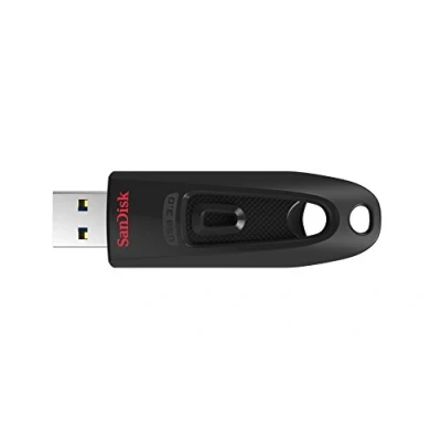 Imagen de Memoria Flash USB 3.0 SanDisk Ultra de 128 GB, Velocidad Lectura hasta 130 MB/s Negro Pack 20