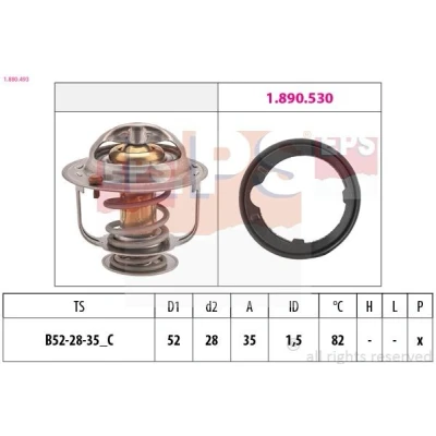 Imagen de FACET 7.8493 Termostato, refrigerante 82 52 Made in Italy OE Equivalent HONDA: Civic 8 Hatchback, V CR 3