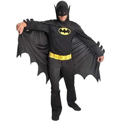 Imagen de Ciao Batman Dark Knight Disfraz Adulto Original DC Comics (Talla XL), Single, Color 11673