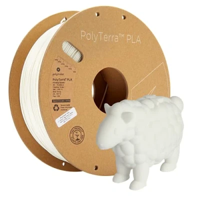 Imagen de Polymaker PolyTerra PLA Cotton White 1.75mm 1kg