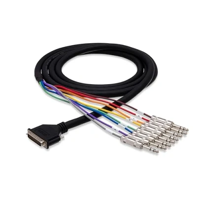 Imagen de Hosa DTP 802, Balanced Snake, DB25 to 1/4 in TRS, 2 m