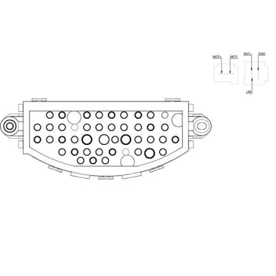 Imagen de MAHLE ORIGINAL ABR 22 000S Regulador, ventilador habitáculo