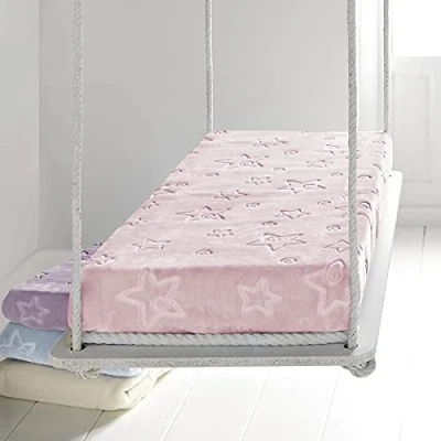 Imagen de PIELSA Baby 6627 63 Manta Bebe recién Nacido Invierno Meses gofrado de Cuna Color Rosa Tamaño 80 x 110