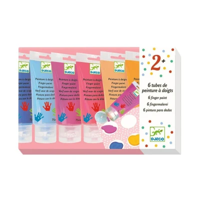 Imagen de Pintura de Dedos 6 Tubos Colores Pastel