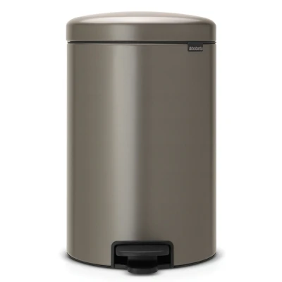 Imagen de Brabantia NewIcon Cubo de basura pedal 20 litros, acero, color platinum