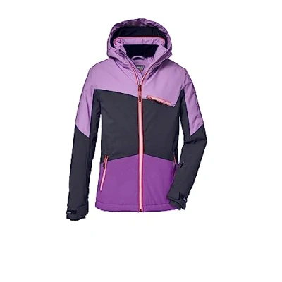 Imagen de killtec niñas Chaqueta de esquí/chaqueta funcional con capucha extraíble y paranieves, impermeable KSW 182 GRLS SKI JCKT, light orchid, 116, 39904 000