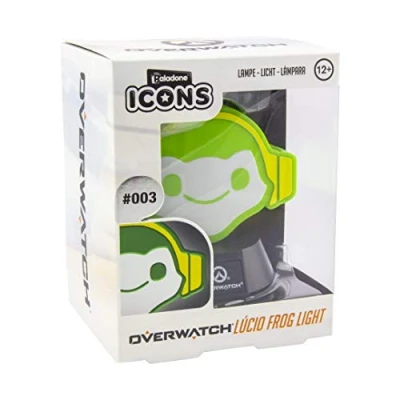 Imagen de Paladone Overwatch Icon Light Coleccionable Lucio Lámpara Ideal para dormitorios de niños, Oficina y hogar Pop Culture Gaming Merchandise, Verde