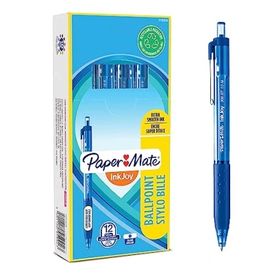 Imagen de Paper Mate InkJoy 300RT bolígrafo retráctil de punta mediana (1,0 mm) azul paquete 12