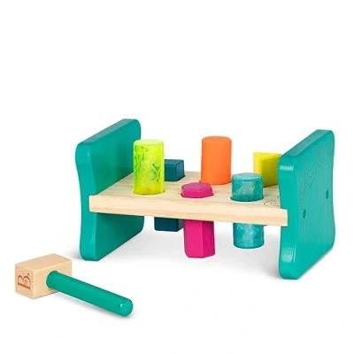 Imagen de B. Toys by Battat BX1762Z Wooden Shape Sorter Hammering Bench
