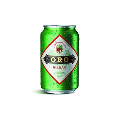 Imagen de Oro Tostada Cerveza Sin Filtrar Más Cuerpo Sabor Ligeramente Amarga Toques de Nuez Pan Especias Caja 24 Latas x 33 cl