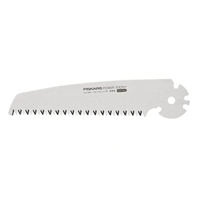 Imagen de Fiskars Hoja de recambio Para la sierra plegable Plus SW68, troncos y ramas gruesas, afilada Power Tooth, Dentado grueso, Longitud hoja: 15 cm, 1067554