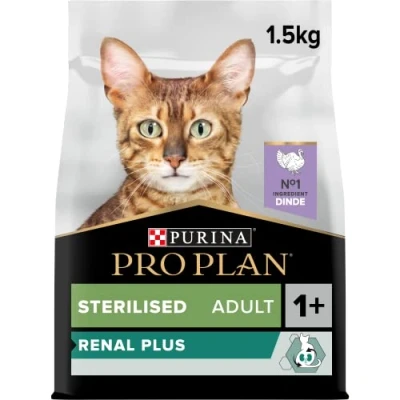 Imagen de Pro Plan Purina Comida Seco para Gato Esterilizado con Optirenal, Sabor Pavo 1.5 Kg