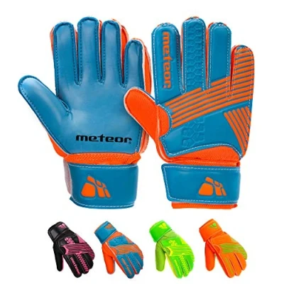Imagen de meteor Guantes Portero Goalkeeper Gloves Entrenamiento Futbol Equipacion fútbol niños protección para los Dedos Catch