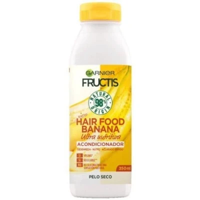 Imagen de Garnier Fructis Hair Food Acondicionador de Macadamia Alisadora para Pelo Seco o Rebelde 350 ml