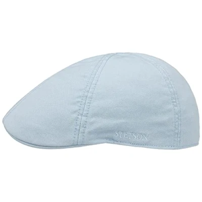 Imagen de Stetson Gorra Texas Cotton con protección UV 40+ Plana de algodón Unicolor Primavera/Verano Celeste XL (60 61 cm)