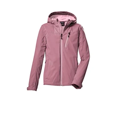 Imagen de killtec Girl&#039;s Chaqueta softshell/chaqueta outdoor con capucha KOS 235 GRLS SFTSHLL JCKT, rose wood, 164, 40890 000