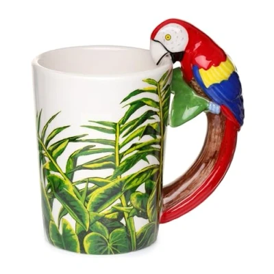 Imagen de Puckator SMUG29 Taza (13 x 8,5 13 cm), diseño de Loro