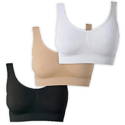 Imagen de Sujetador Básico para Mujeres Sin Costuras Aros El Confort Bra (wellbra_sngl)(S, Azul)