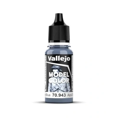 Imagen de Vallejo Model Color Pintura Acrílica Azul (Grey Blue) Acabado Mate, 18 ml. Autonivelante y Sistema BSL para Modelismo Figuras