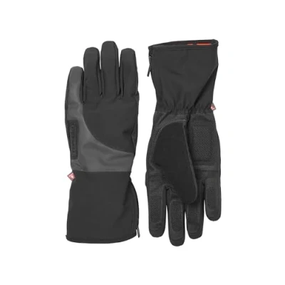 Imagen de SEALSKINZ Marsham Guante de Ciclismo Reflectante Impermeable para Clima frío, Color Negro, Talla L, L