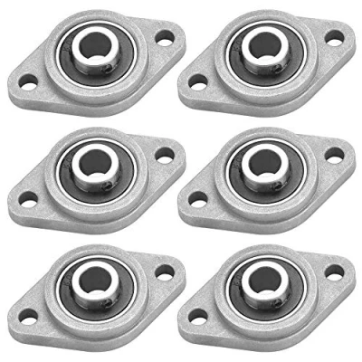 Imagen de XAVSWRDE 6 Piezas Cojinetes de Brida KFL08 Rodamientos Autoalineables con Soporte Diámetro 8 mm Cojinete Acero Base Aleación Zinc para Eje Impresora 3D Máquinas