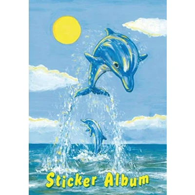 Imagen de HERMA 15419 Álbum de Pegatinas DIN A5, en Blanco, con diseño El pequeño delfín (16 páginas, Papel Especial Revestido), para coleccionar, 1 Unidad, niños