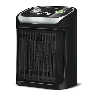 Imagen de Calefactor Rowenta Mini Excel Eco Safe SO9266, 2000 W, 25 m², Cerámico, 2 Velocidades, Temperatura Ajustable, Silencioso, Anticongelante, ECO, Negro