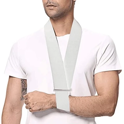 Imagen de supregear Espuma Cabestrillo de Brazo, Ligero Cómodo Soporte para Cuello Inmovilizador Collar Simple y Puño Respirable Médico Hombro Lesionado Brazo/Mano/Codo