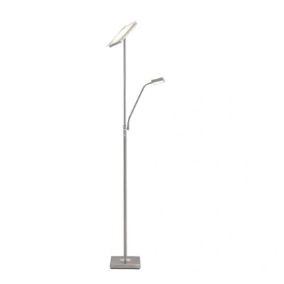 Imagen de Lindby Sumani lámpara de pie LED, angular, níquel